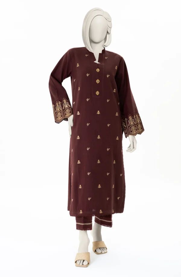 WINTER'24 EMBROIDERED CROSS HATCH 2PCS UNSTITCHED