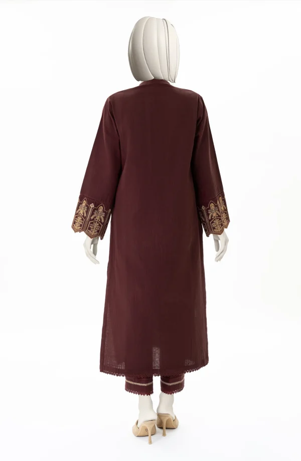 WINTER'24 EMBROIDERED CROSS HATCH 2PCS UNSTITCHED - Image 2