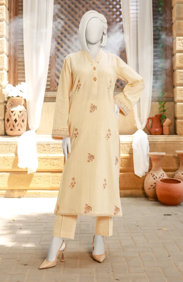 WINTER'24 EMBROIDERED CROSS HATCH 2PCS UNSTITCHED