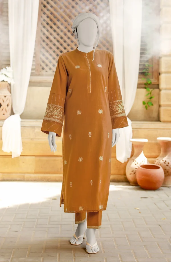 WINTER'24 EMBROIDERED CROSS HATCH 2PCS UNSTITCHED