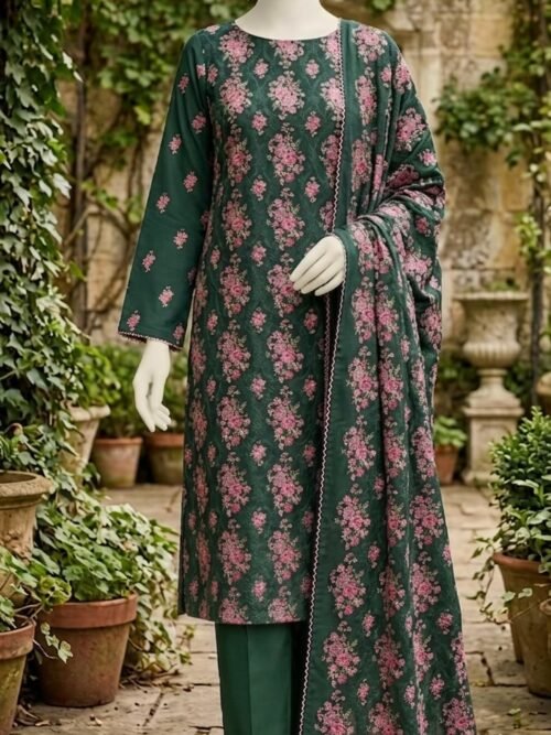 Lawn Embroidered Unstitched 3 Piece-002