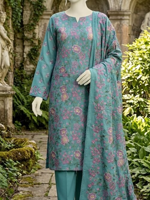 Lawn Embroidered Unstitched 3 Piece-003