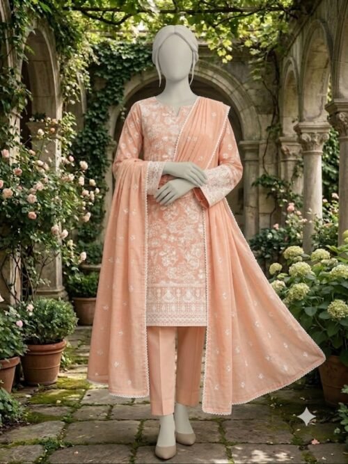 Lawn Embroidered Unstitched 3 Piece-006
