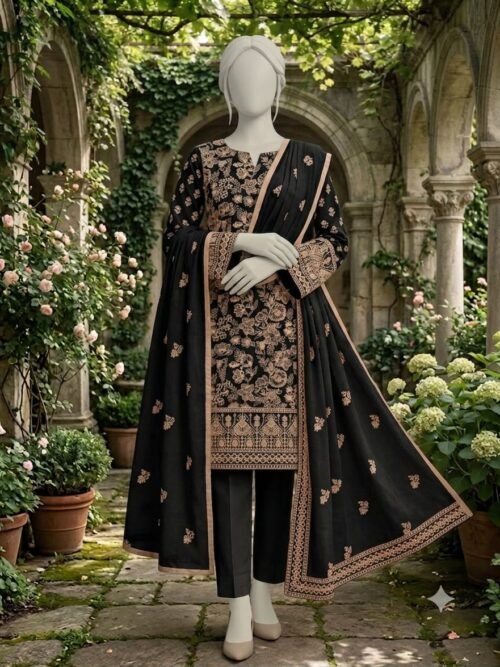 Lawn Embroidered Unstitched 3 Piece-007