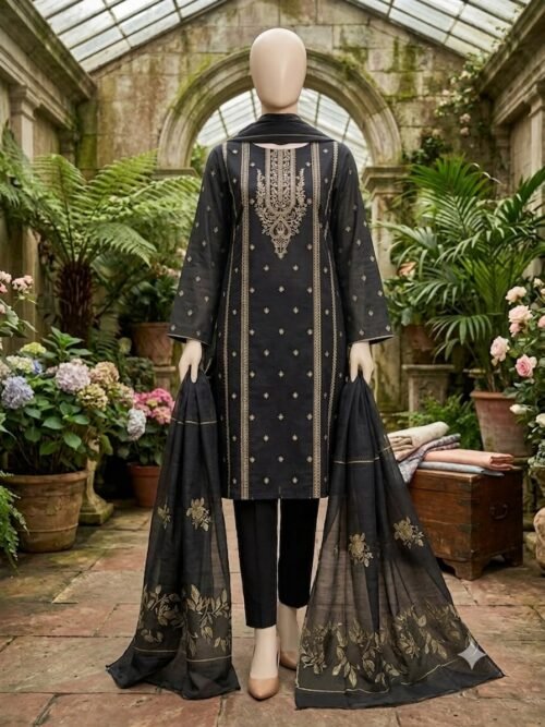 Lawn Embroidered Unstitched 3 Piece-0022