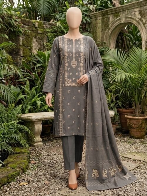 Lawn Embroidered Unstitched 3 Piece-0027