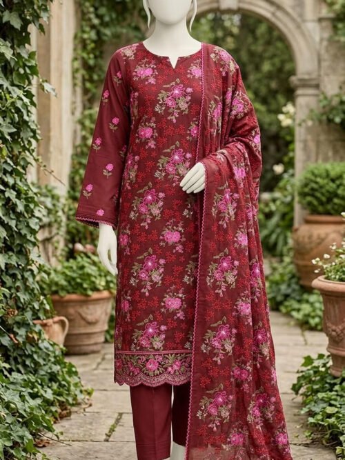 Lawn Embroidered 3 Piece Unstitched.